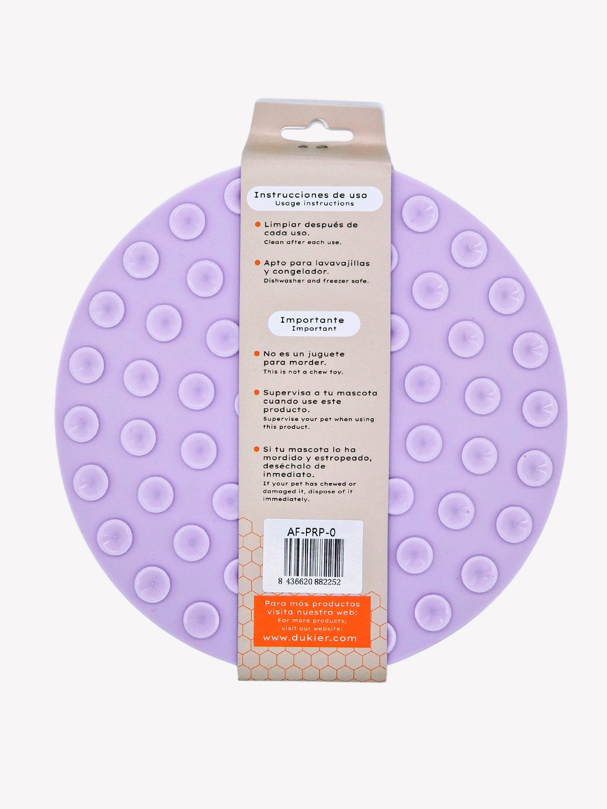 Dukier - Wholesale Pet Food Mat - Dog - PURPLE DOG LICK MAT2