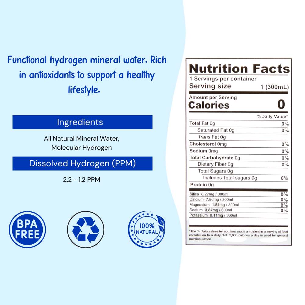 Susosu Water - Hydrogen Water – wholesale Vatten utan kolsyra – SUSOSU vatten med väte och mineraler, 20 påsar (300 ml)3