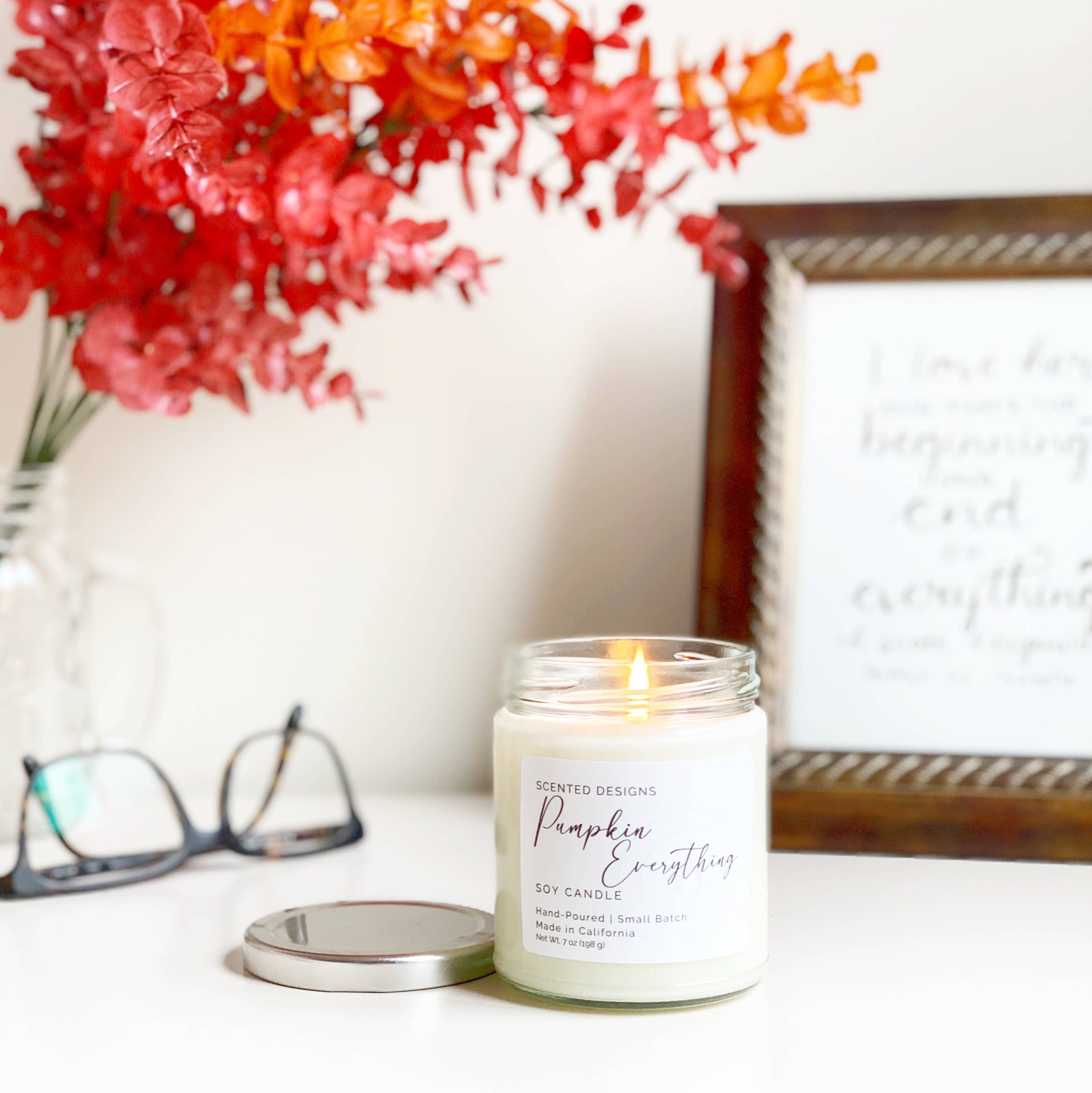 Scented Designs Candle Co - Wholesale Jar/Filled Candle - Pumpkin Everything Soy Candle - 7oz Signature Jar5