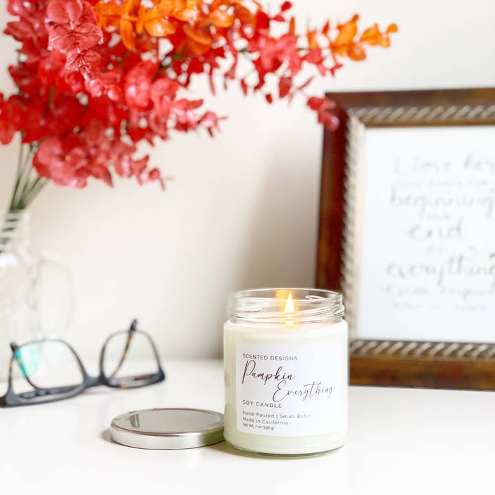 Scented Designs Candle Co - Wholesale Jar/Filled Candle - Pumpkin Everything Soy Candle - 7oz Signature Jar5