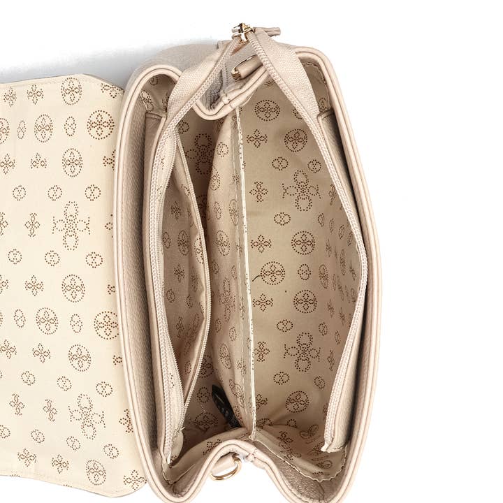Like Dreams - Wholesale Crossbody Bag - Women's - Marigold Bow Vegan Crossbody Bag