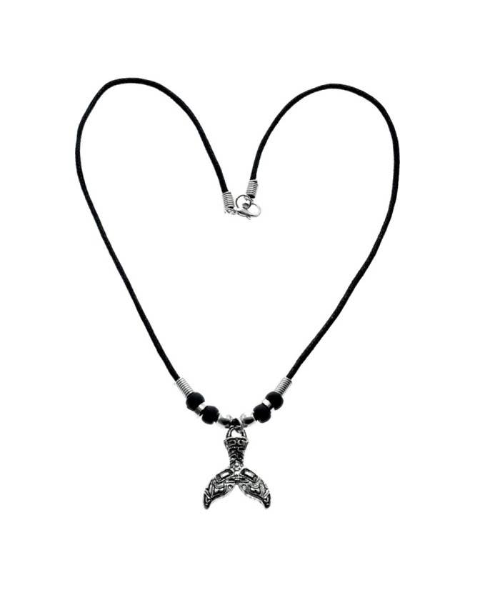 DK Hawaii - Wholesale Pendant/Charm Necklace - Whale Tail Tattoo Pendant Necklace