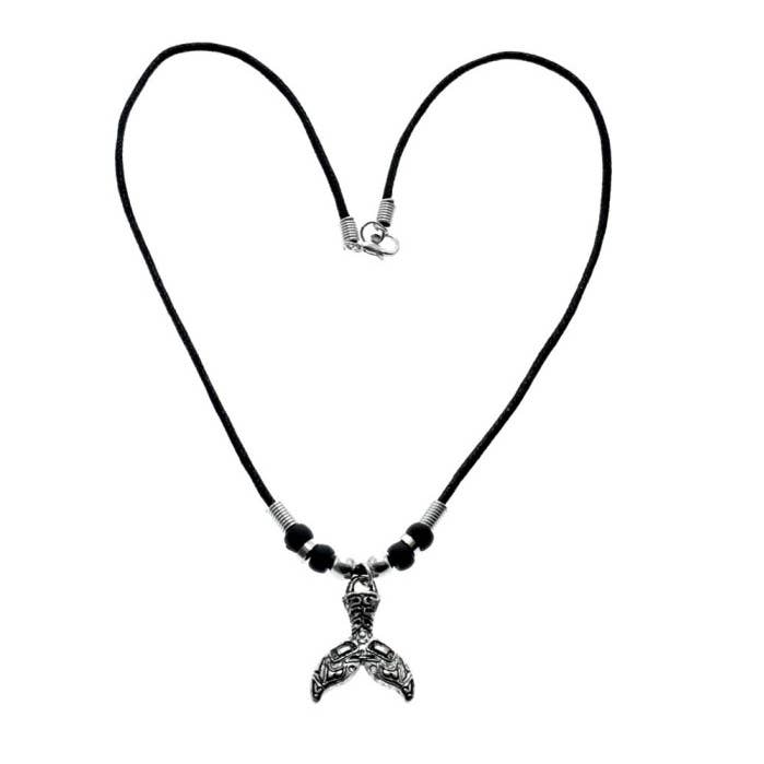 DK Hawaii - Wholesale Pendant/Charm Necklace - Whale Tail Tattoo Pendant Necklace0