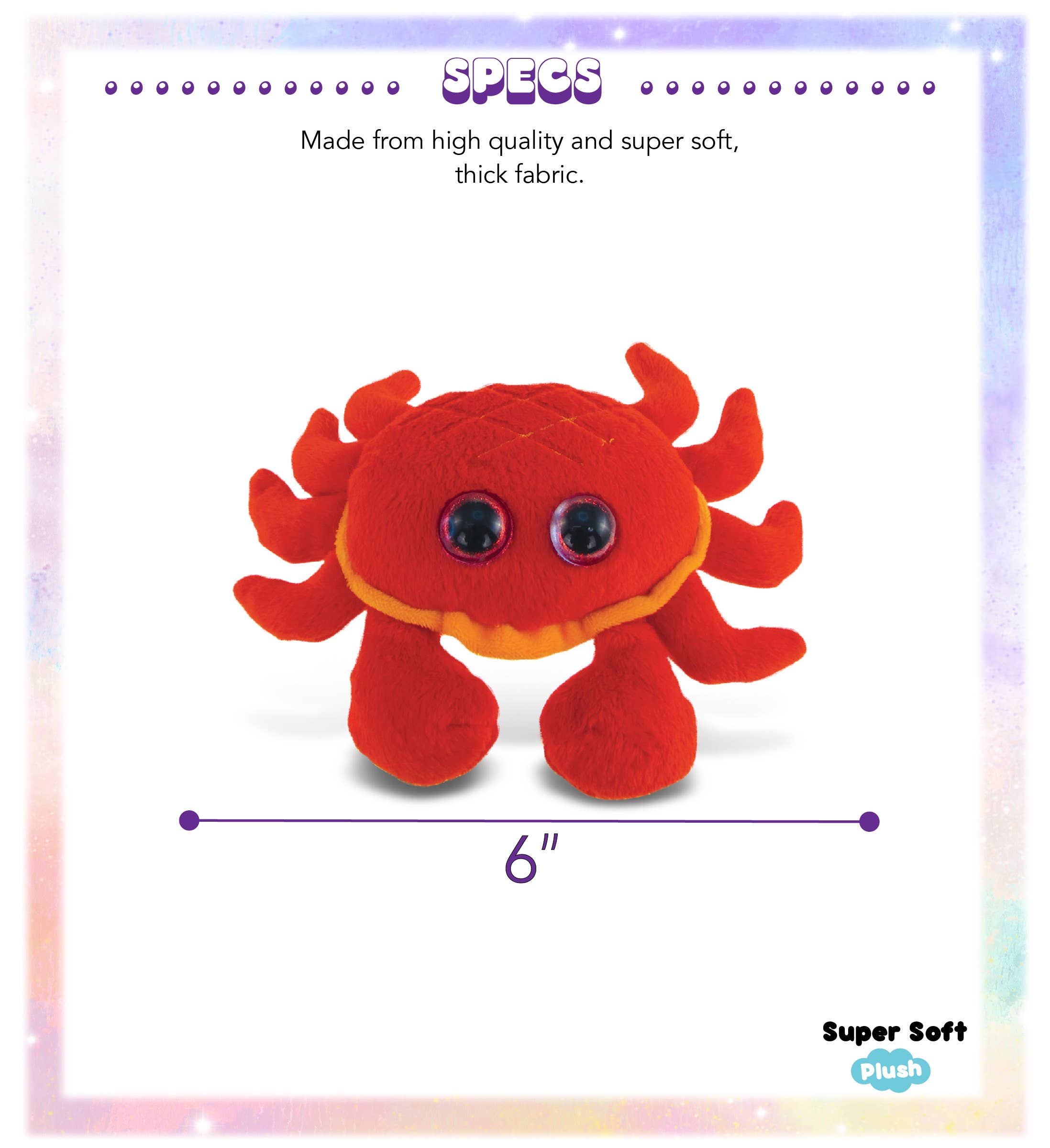 Cota Global - Wholesale Stuffed/Plush Toy - Kids & Baby - Big Eye 6" Plush - Red Crab2