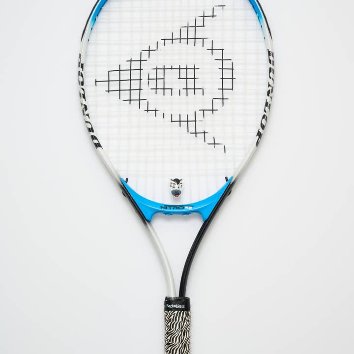 Racket Pets - Vente Accessoires de sport - Ruban de surgrip Zebra Noir/blanc pour tennis et amortisseur de chocs assorti pour raquette de tennis6