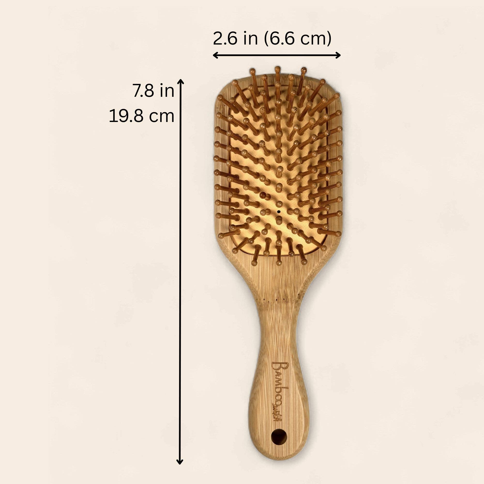 Bamboo Switch - Wholesale Hair Brush/Comb - Kids & Baby - Bamboo Paddle Hairbrush | Small Paddle | Stocking Stuffer1