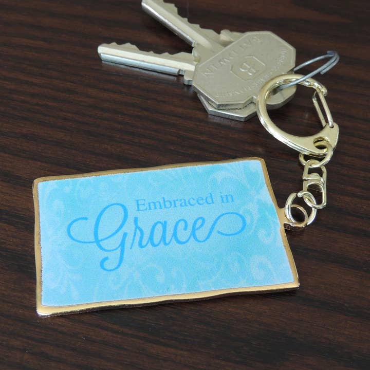 Embraced in Grace Key Ring for wholesale by Abbey + CA Gift