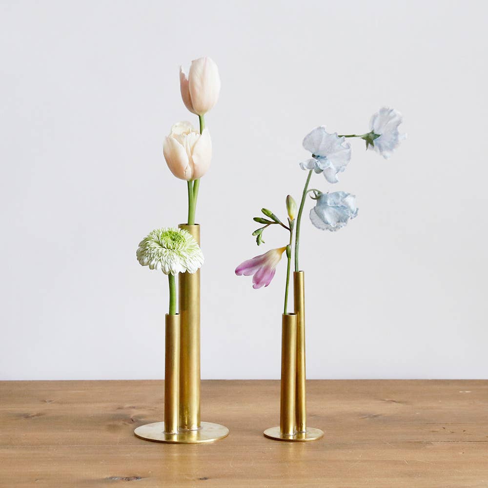 shesay - Wholesale Vase - Brass Flower Vase – Multi-Height Cylinders for Small Spaces4