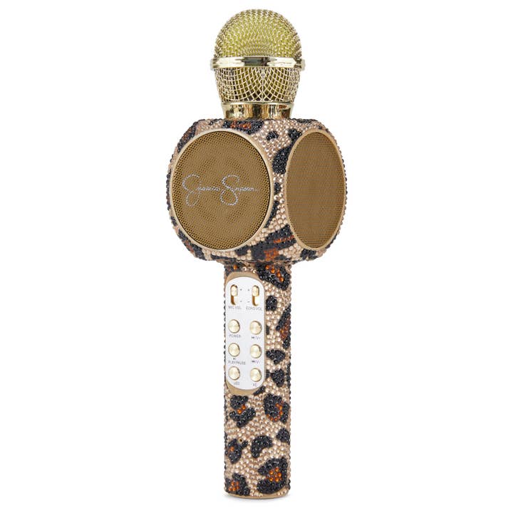 Trend Tech Brands - Wholesale Speakers - Jessica Simpson Brown Leopard Bling Karaoke Microphone5