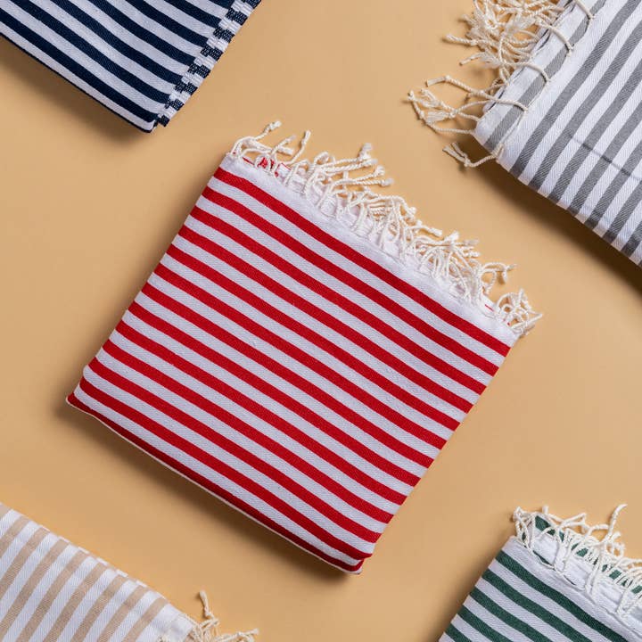 HELLO TURCO Turkish Towels - Wholesale Towel Set - 100 x Striped Towel Set 🥳 Bestseller4