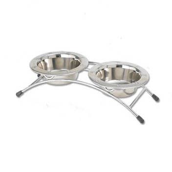 Aruba Lot de 3 couverts pour animaux de compagnie, 2 tasses par bol pour la vente par PetRageous Designs