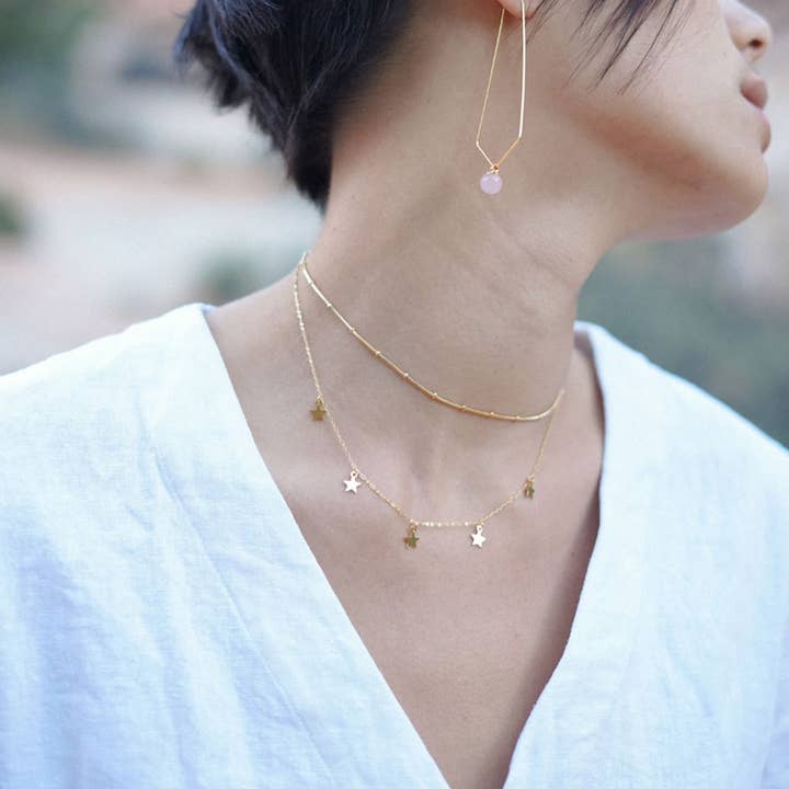 Amano Studio – wholesale Hänge-/berlockhalsband – Fem stjärnor halsband