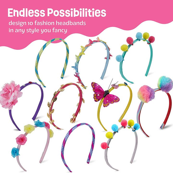 Dan&Darci - Wholesale DIY Jewelry - Kids - Pretty Me Headband Making Kit for Girls