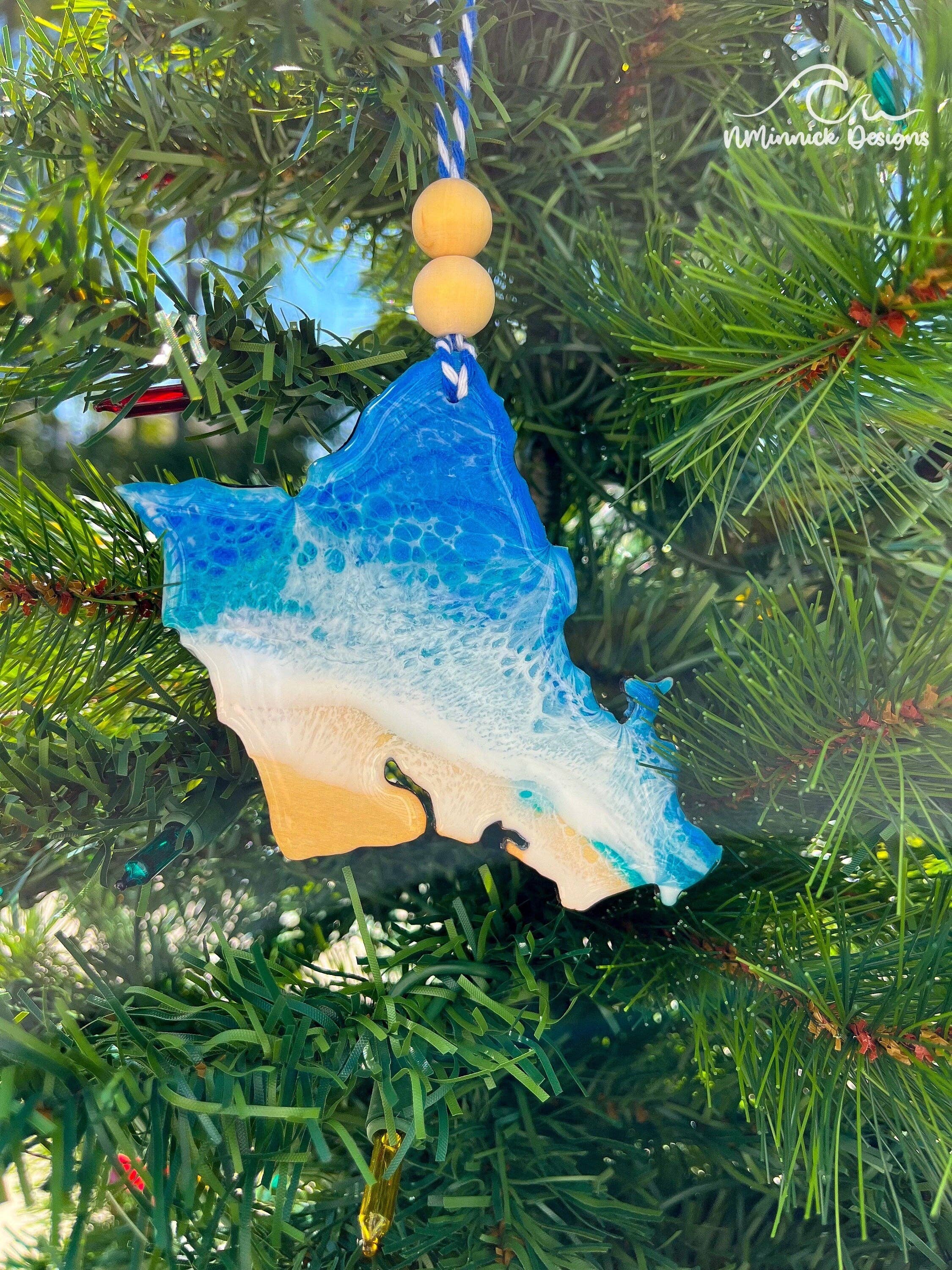 NMinnick Designs - Wholesale Ornament - Hawaii Beach Ornaments - Hawaii, Maui, Oahu, Kauai2
