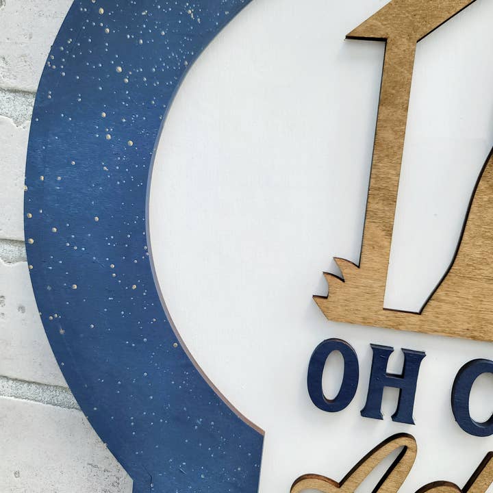 Teal Moon Creations - Wholesale DIY Craft Kit - DIY Come Let Us Adore Him Door Hanger4