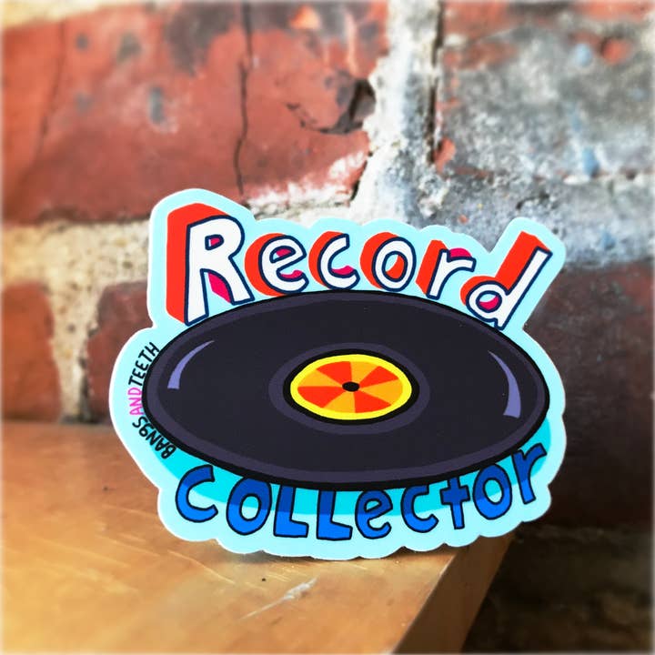 Bangs & Teeth - Wholesale Sticker - Record Collector sticker, record vinyl sticker, vinyl record1