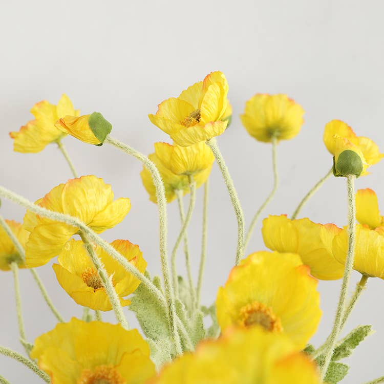 ACNITE(We cover U.S. import duties) - Wholesale Artificial Flowers - Artificial silk poppy Flowers for DIY home/wedding decor10