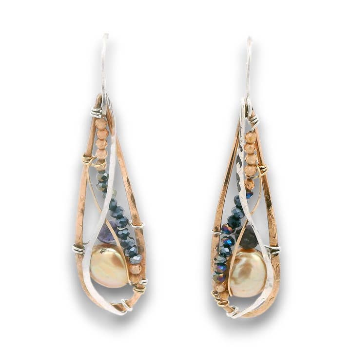 Galakse Perleøreringe E85024 for engroshandel hos Art by any Means Jewelry