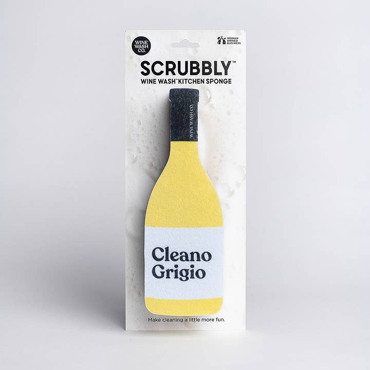 Esponja de cozinha Scrubbly™: Cleano Grigio por atacado de Wine Wash Co.