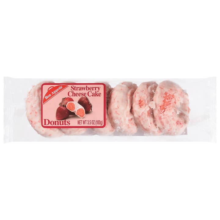 Shop The King - Wholesale Cookie - Bon Appetit Donut Strawberry Cheese Mini 6ct 8 Per Box