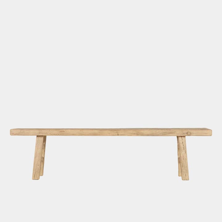 Large Elm Wood Bench for wholesale by Canggu Home