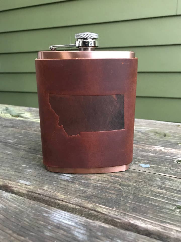 Jimmyrockit - Wholesale Flask - Leather Flask - Montana0