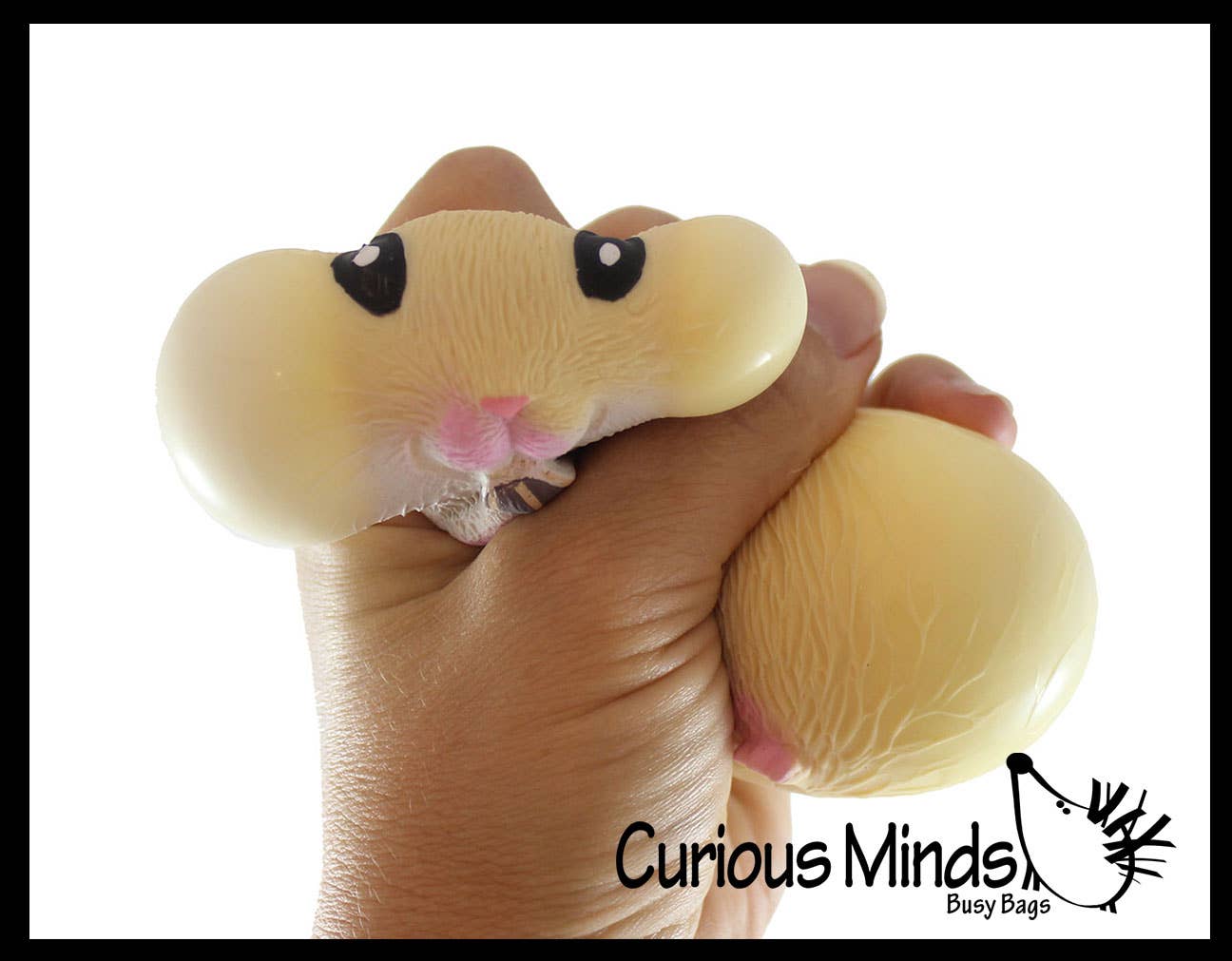 Curious Minds Toys - Wholesale Squishy Toy - Kids & Baby - Chunky Cheek Hamster Stretchy and Squeezy Toy - Soft Doh Fil7