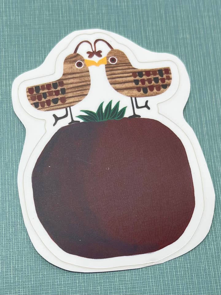 Inséparables sur un autocollant de grenade pour la vente par Bunny with a Toolbelt