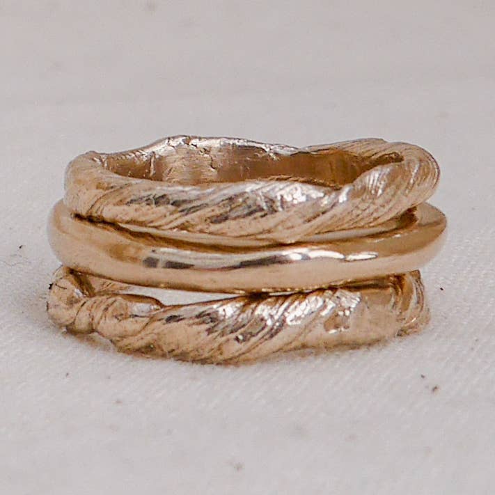 Midden stacking ring for wholesale by Taken Twice