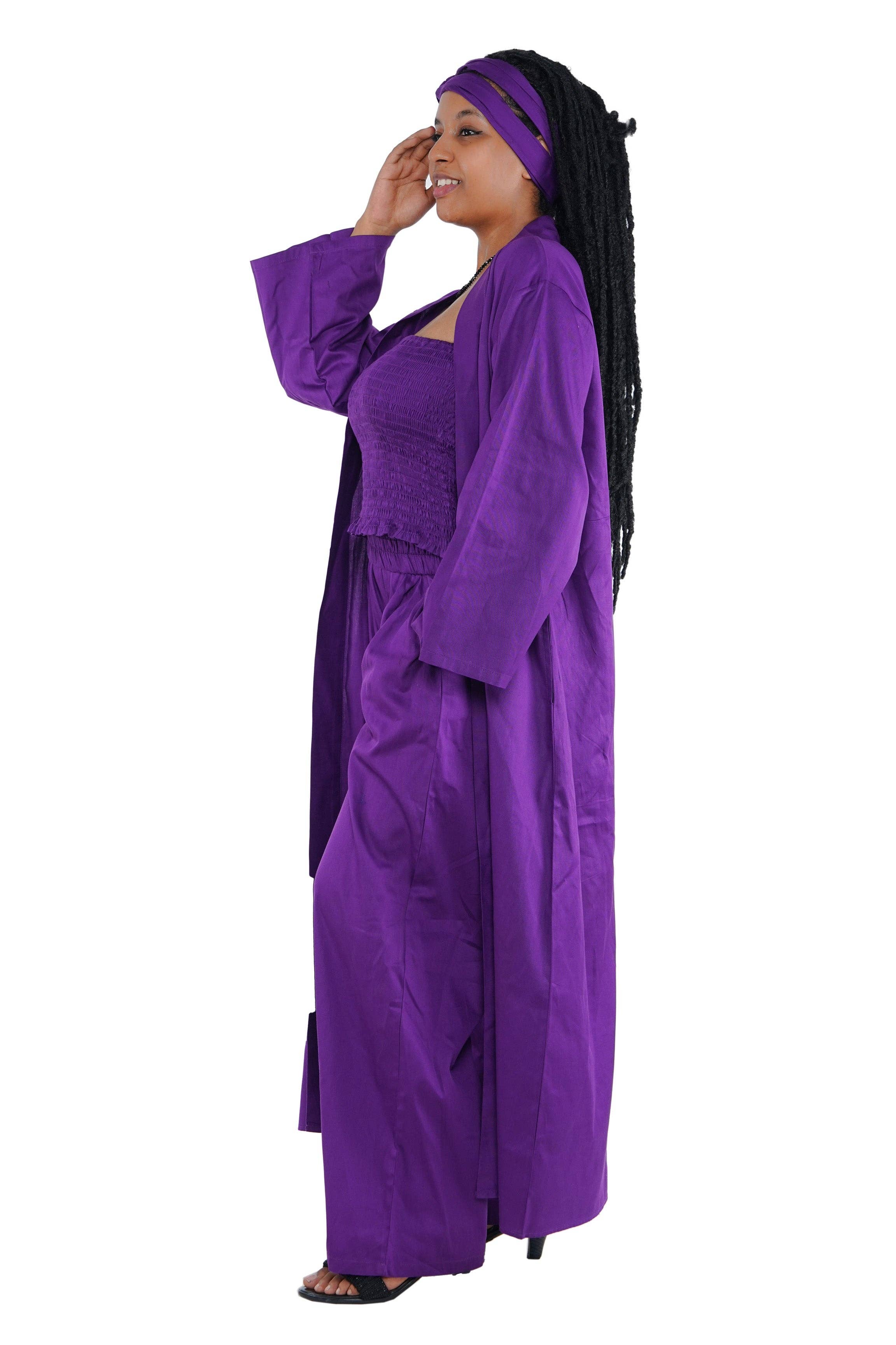 Satsuma Wholesale - Wholesale Top & Pant Set (NOT Loungewear) - Women's - Purple Ladies Top & Jacket Pant Set1