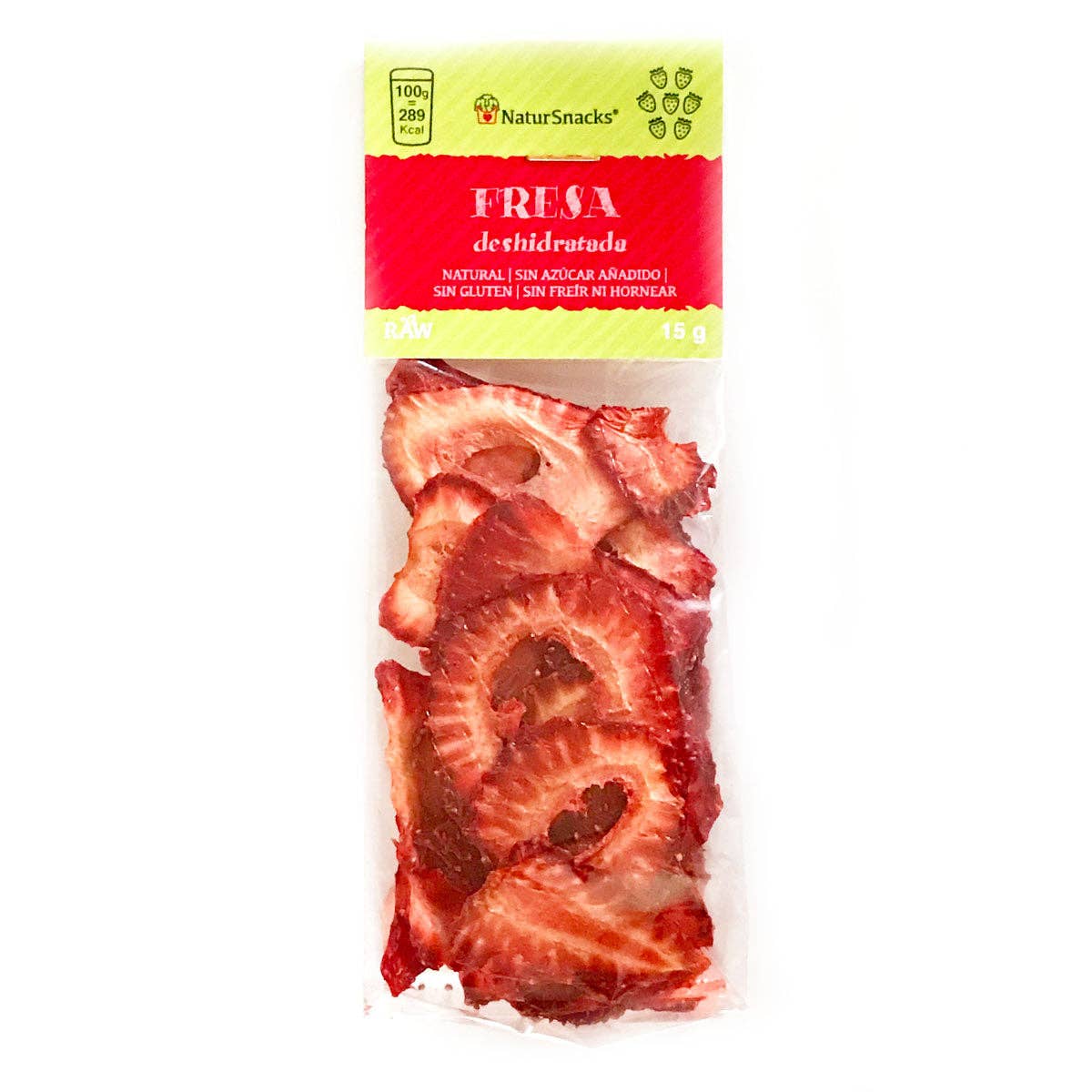 Natursnacks - Wholesale Dried/Dehydrated Fruit - 15g Dehydrated Strawberry Slices1