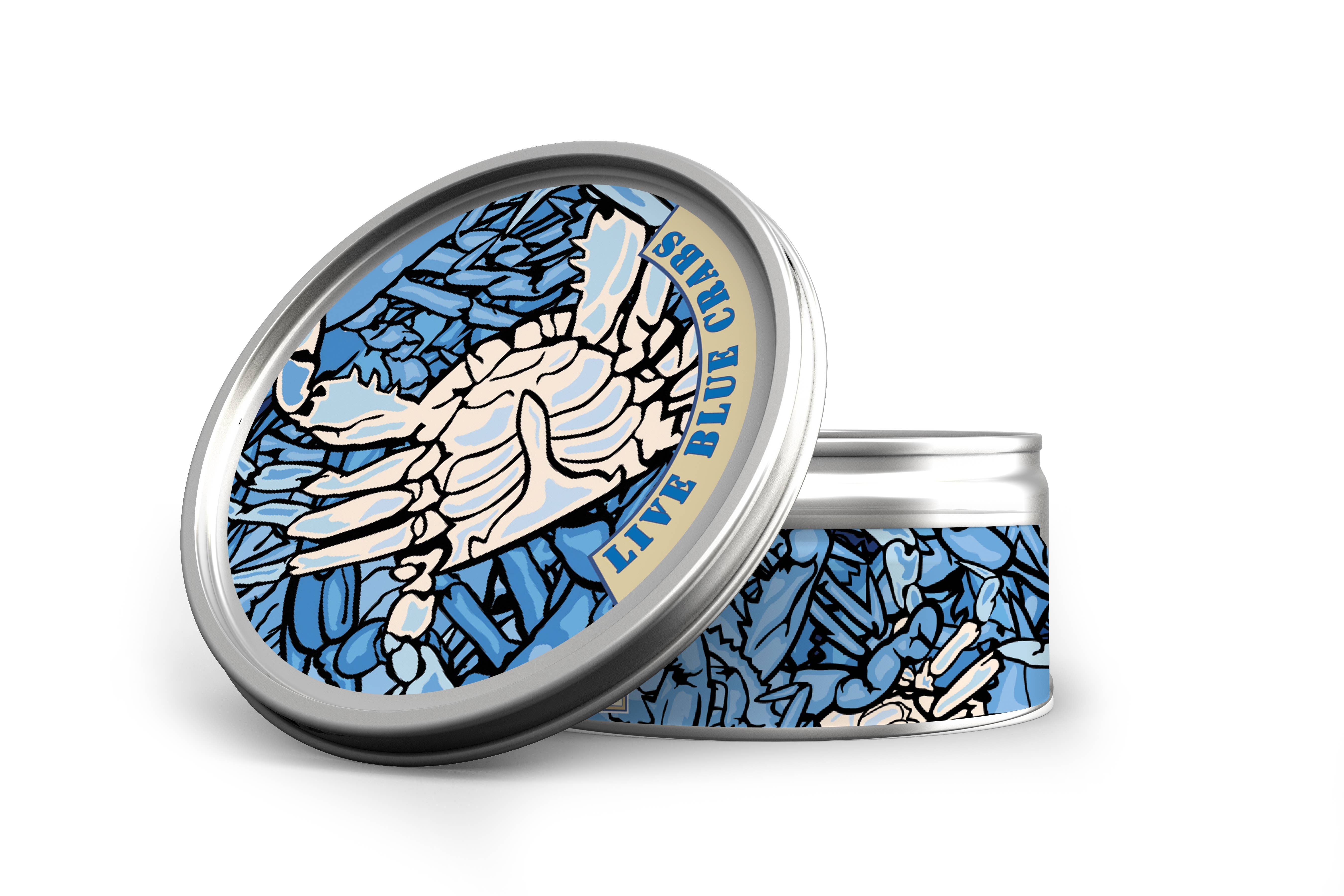 Annapolis Candle - Wholesale Jar/Filled Candle - Live - Blue Crabs Design Candle0
