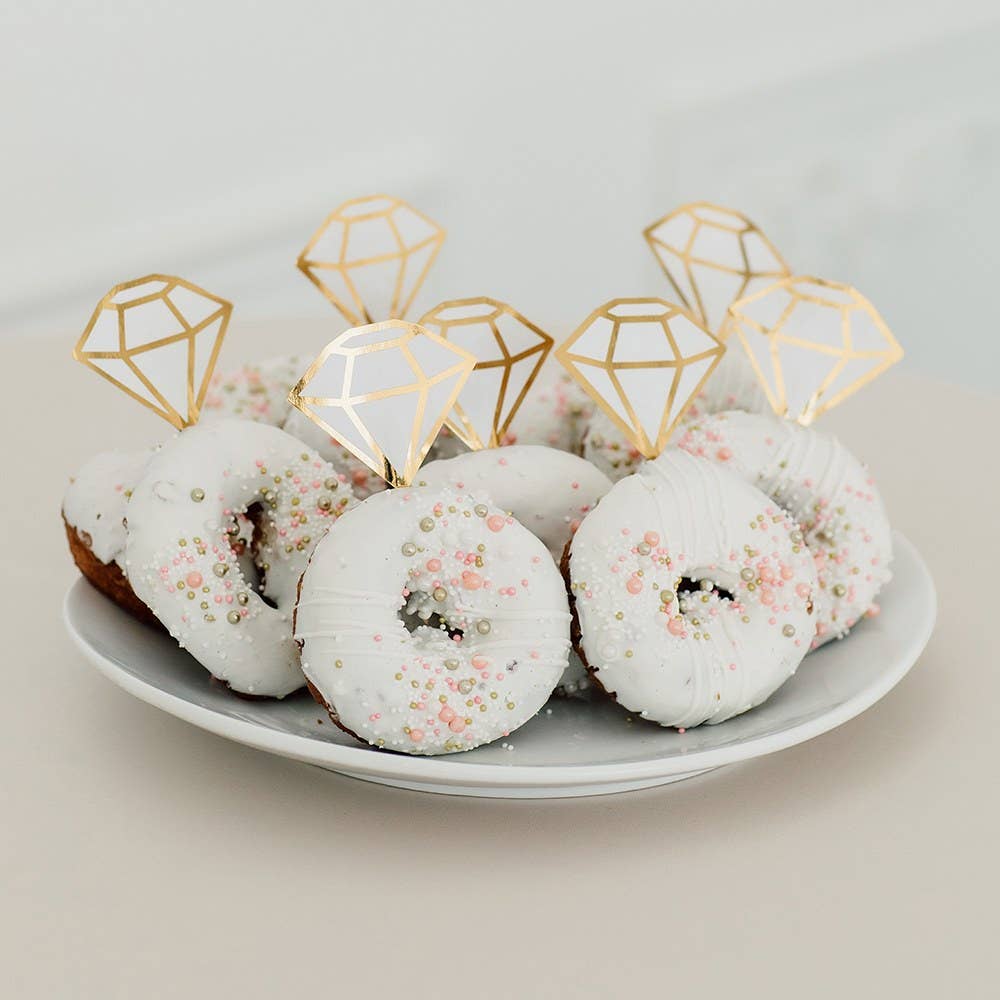 Weddingstar Inc. - Wholesale Cake/Cupcake Topper - Paper Cupcake Topper Picks - Diamond - Set Of 122