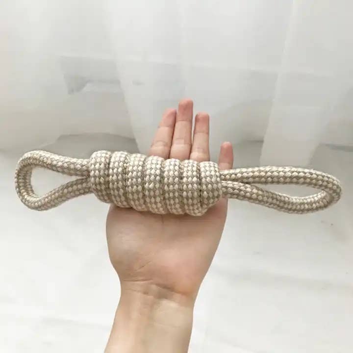 The Dapper Dog Club - Wholesale Pet rope toy – Dog - Eco-Friendly Hemp Two-way Whip4