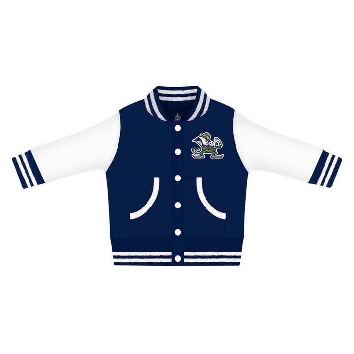 Notre Dame Fighting Irish Kid's Varsity Jacket for wholesale by Creative Knitwear