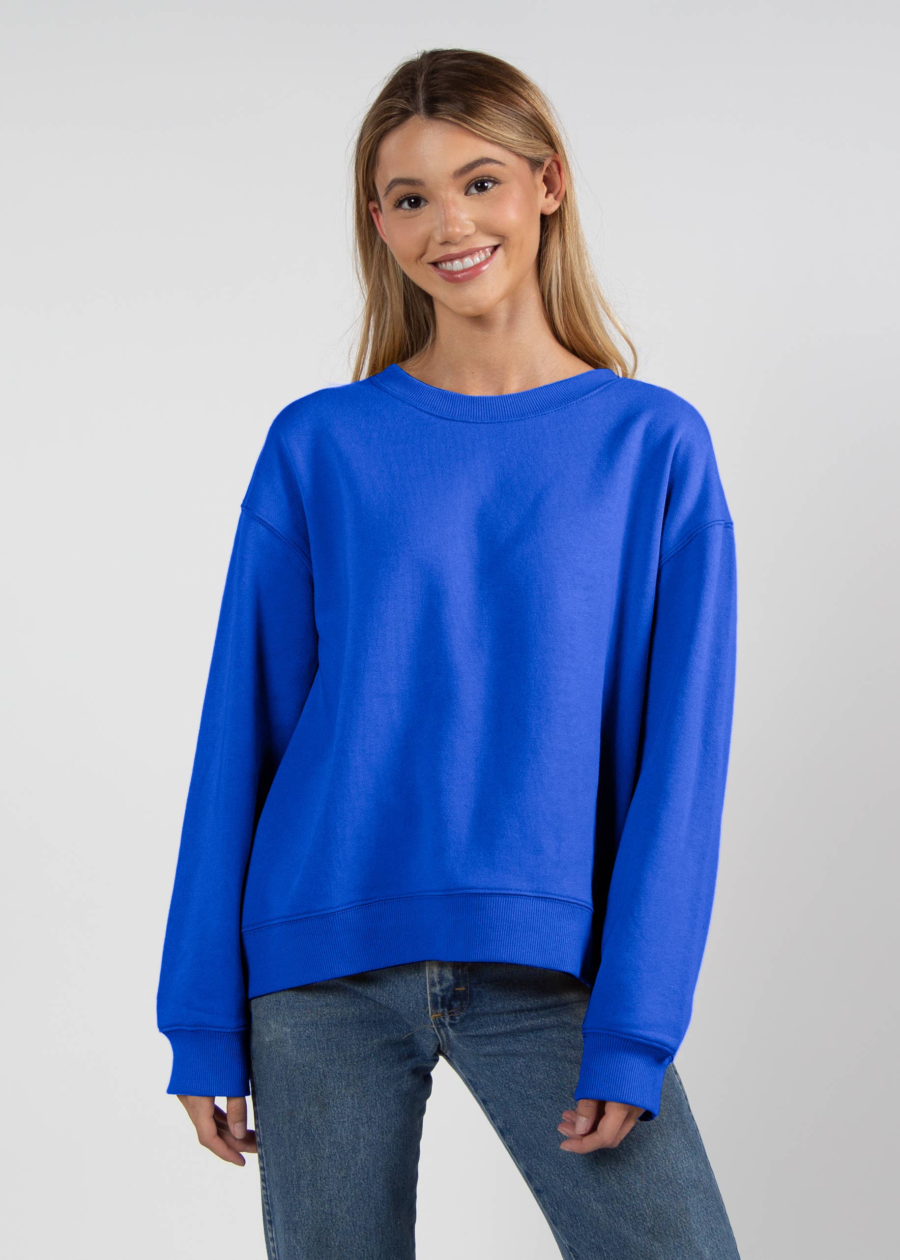 chicka-d - Wholesale Sweatshirt - Women's - Old School Crew, All Colors6