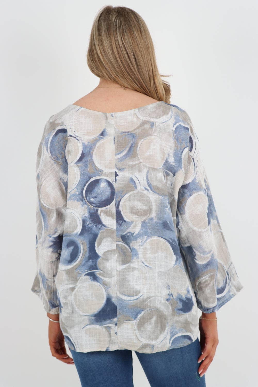 Miss Bold – wholesale Blouse – Women’s – Italian Circle Print Cotton Top8