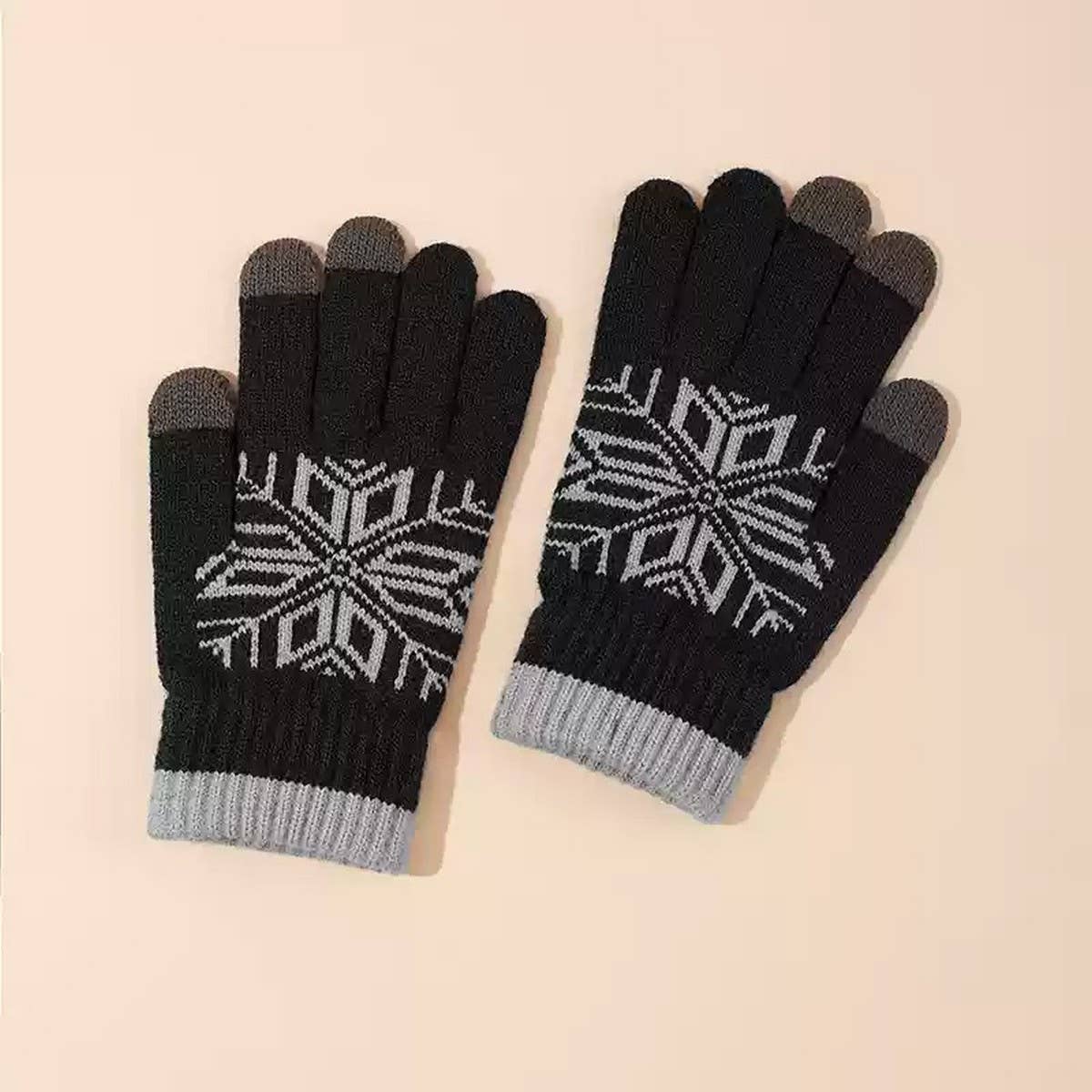 NINEXIS - Vente Gants – unisexe - CWAG00578_GANTS UNISEX EN LAINE D'HIVER TACTILES4