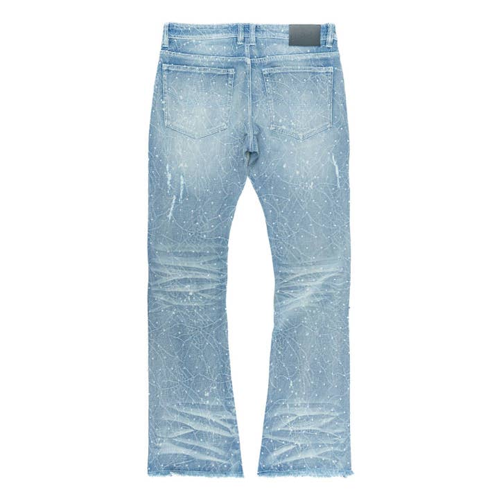 F1746 Amoto Stacked Jeans - Light Wash for wholesale on Faire1