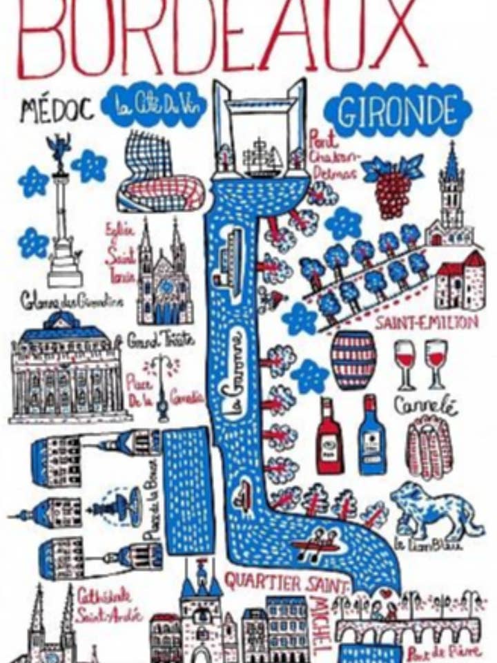 Bordeaux-prenten en -kaarten voor wholesale door Julia Gash