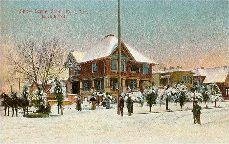 Found Image Press - Vente Aimants - Aimant BA-175 Hiver, Santa Rosa, Californie0