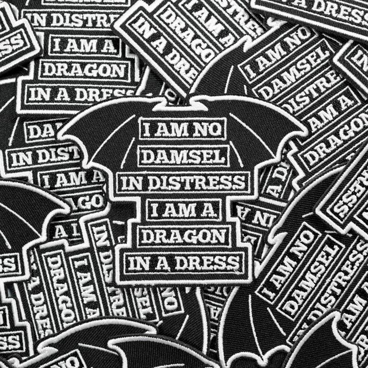 Moonmoli – wholesale Patch – I Am No Damsel in Distress I Am A Dragon In A Dress Patches4