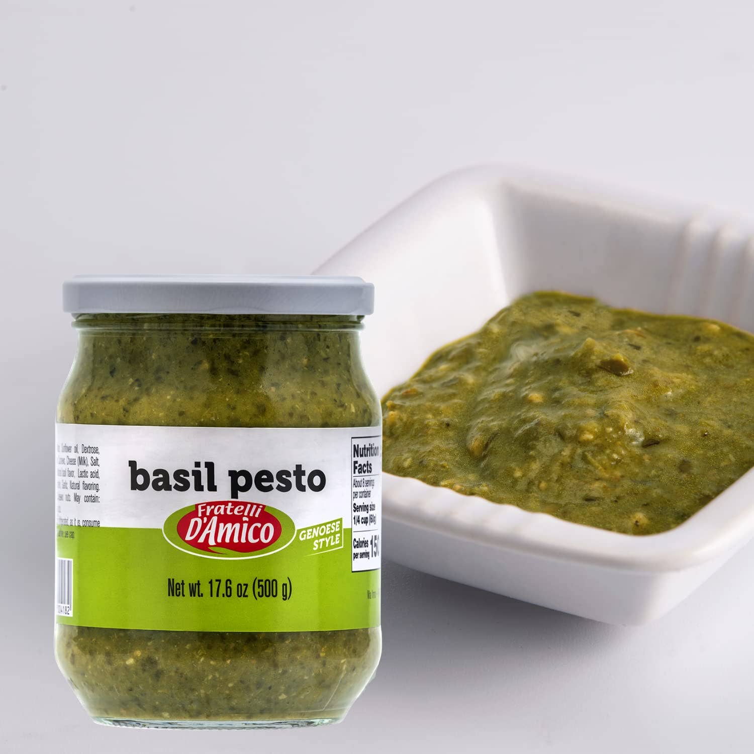 Wholesale Italian Food - Wholesale Pesto - Fratelli D'Amico Basil Pesto, Pesto Genovese 4.6 oz5