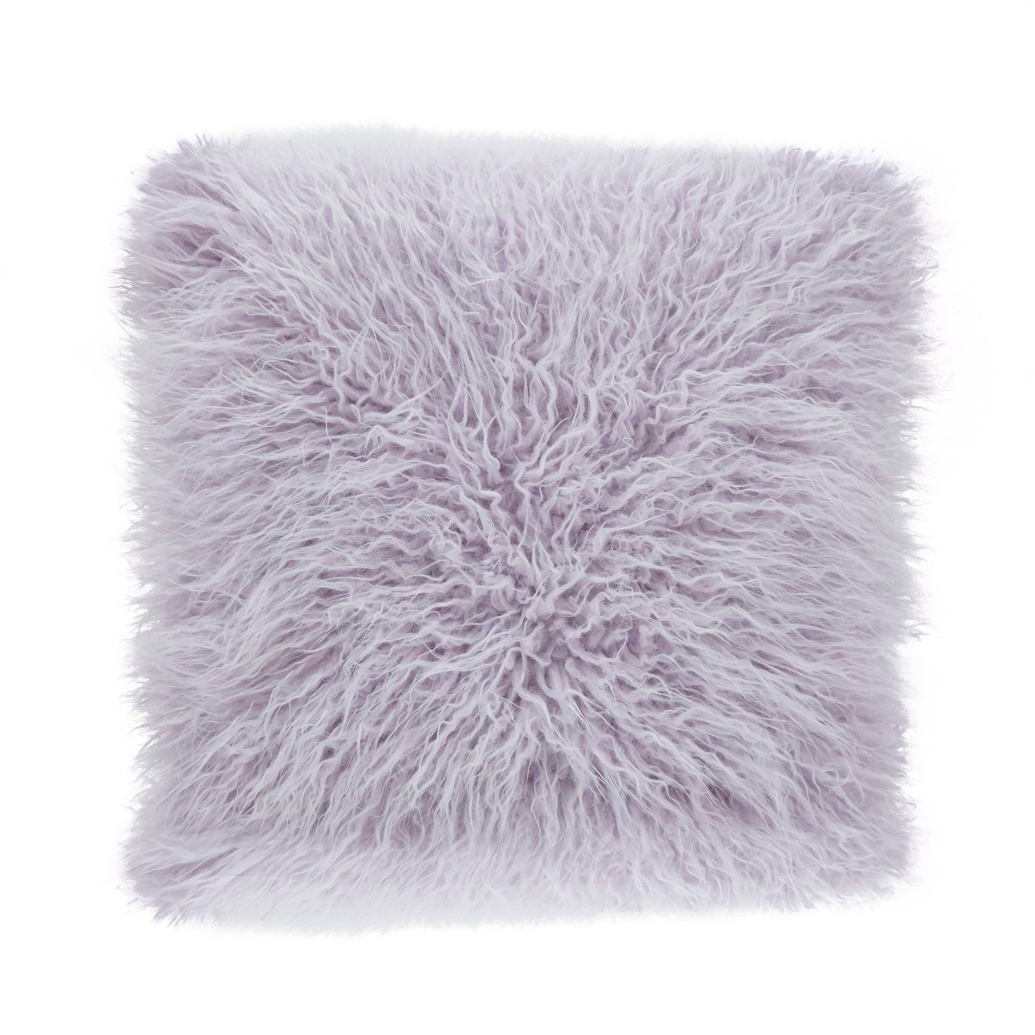 Saro Lifestyle - Wholesale Throw/Decorative Pillow - Faux Mongolian Fur Pillow - Poly Filled7
