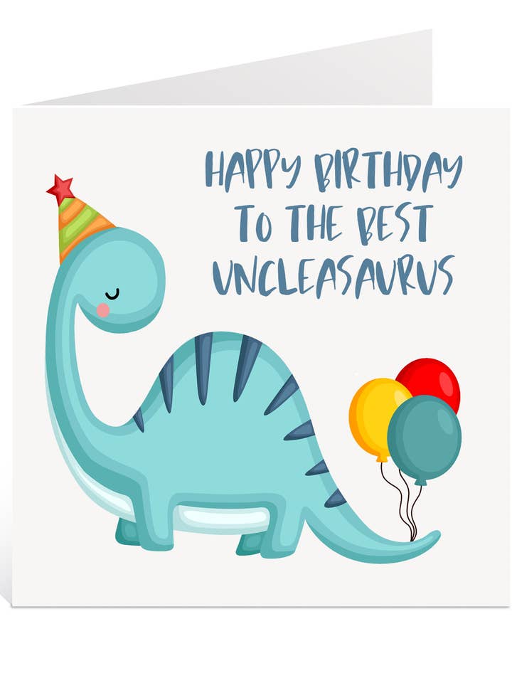 Uncleasaurus Birthday Card for wholesale by Creationery