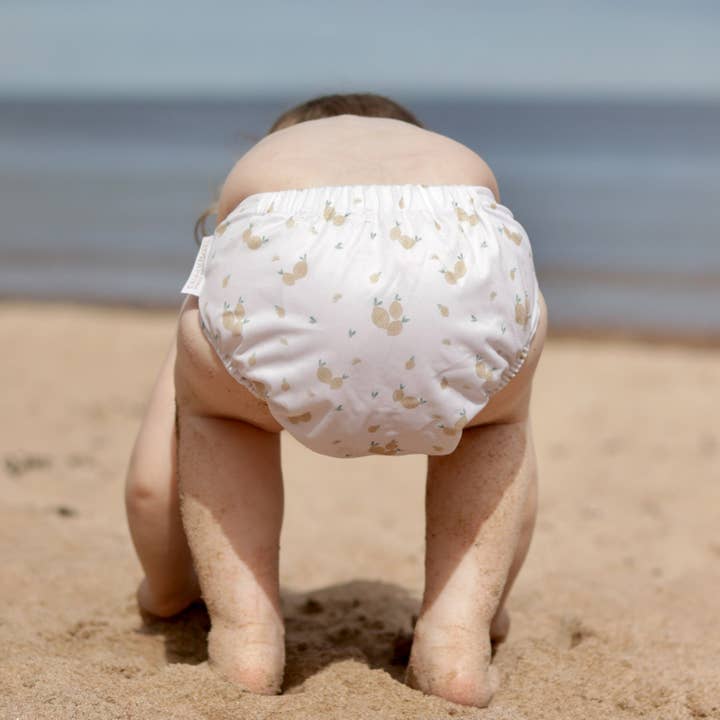 Modern Cloth Nappies – wholesale Swim nappy – Baby – One Size Baby to Toddler Reusable Swim Nappies - Beige Spot
