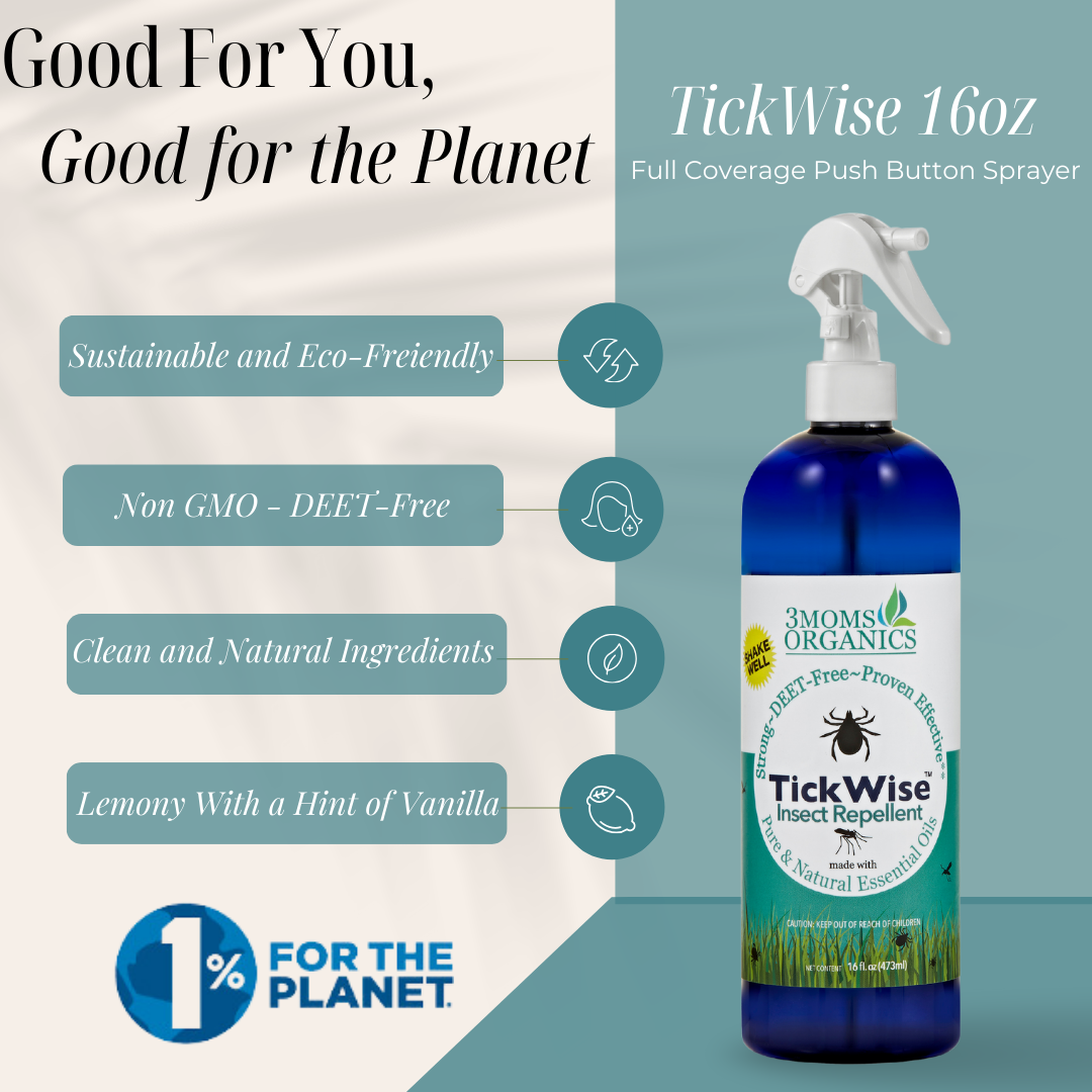 3 Moms Organics - Wholesale Insect Repellent - TickWise by 3 Moms Organics 16oz1
