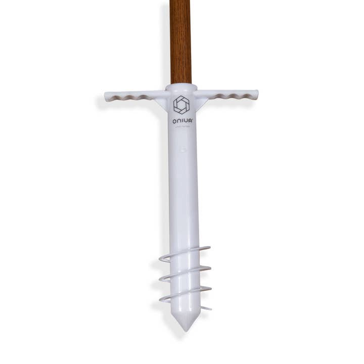 White Beach Umbrella Sand Anchor for wholesale on Faire2