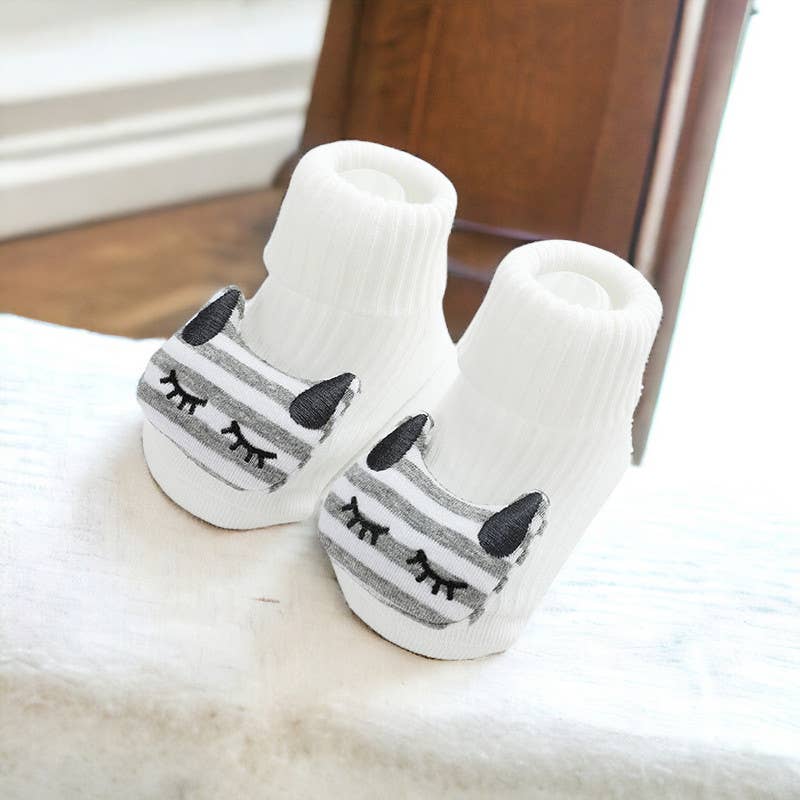 Annie & Charles - Vendita all'ingrosso Calzini - Neonati - Calzini per neonati Annie & Charles® in cotone con applicazioni 3D11