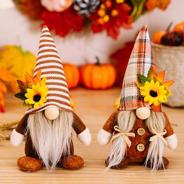 THANKSGIVING SUNFLOWER MAPLE LEAF DOLL PENDANT_CWMM1759 for wholesale by ACCITY